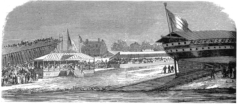 Lancement du navire-�curie Calvados